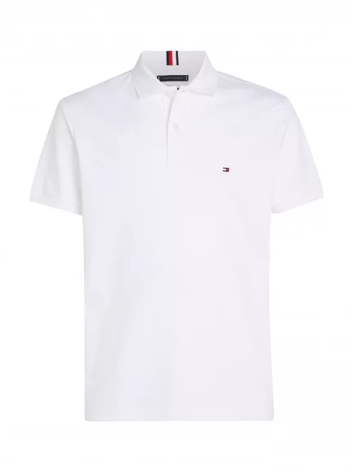 Polo Manches Courtes Jersey Mercerise Blanc