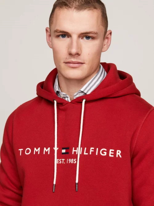 Pull Sweat  Capuche Logo Rouge Moyen – Image 3