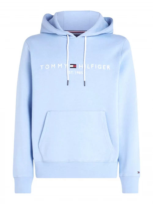 Pull Sweat  Capuche Logo Bleu Clair