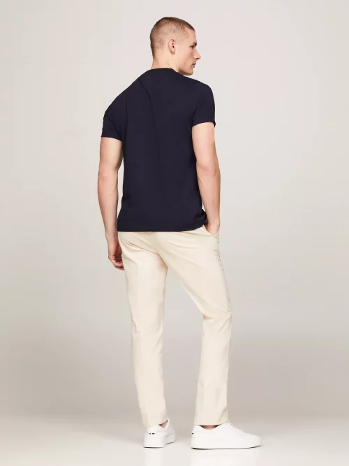 T-shirt Manches Courtes Print Hilfiger Bleu Fonce – Image 2