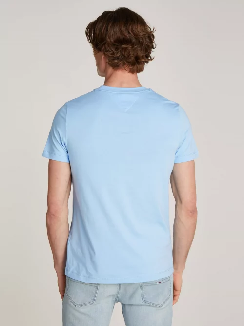 T-shirt Manches Courtes Print Hilfiger Bleu Clair – Image 2