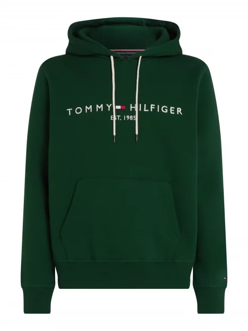 Pull Sweat  Capuche Logo Vert Moyen