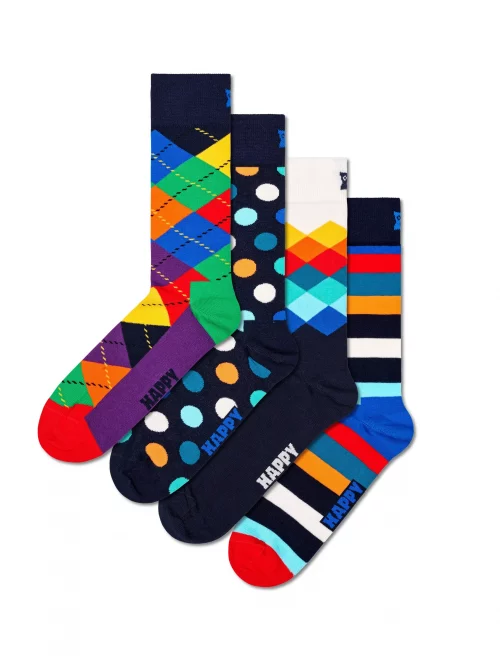 Accessoire Chaussettes Quatuor Bleu Multico Bleu Moyen