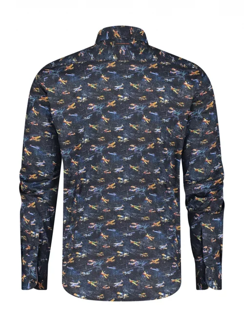 Chemise Manches Longues Sport Avions Bleu Fonce – Image 2