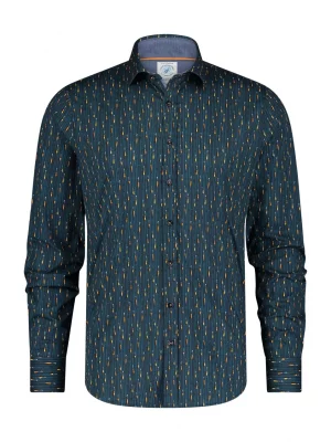 Chemise Manches Longues Sport Bouchons Vert Fonce