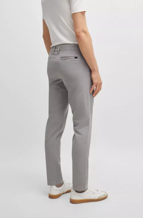 Pantalon Sport Performance Broken Twill Gris Clair – Image 2