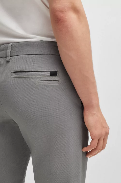 Pantalon Sport Performance Broken Twill Gris Clair – Image 4