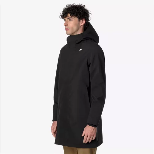Grosse Piece Parka Neoprene Noir Fonce