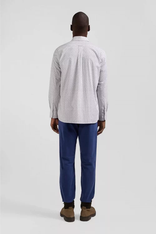 Chemise Manches Longues Sport Imprime Noeuds Bleu Moyen – Image 2