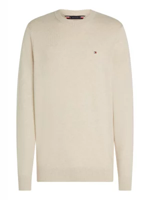 Pull Col Rond Coton Cash Beige Clair