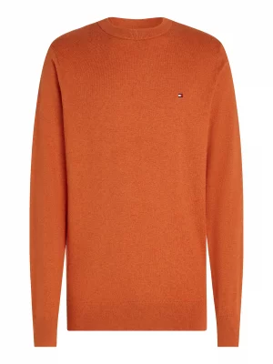 Pull Col Rond Coton Cash Orange Moyen