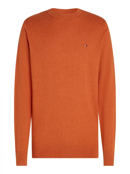 Pull Col Rond Coton Cash Orange Moyen