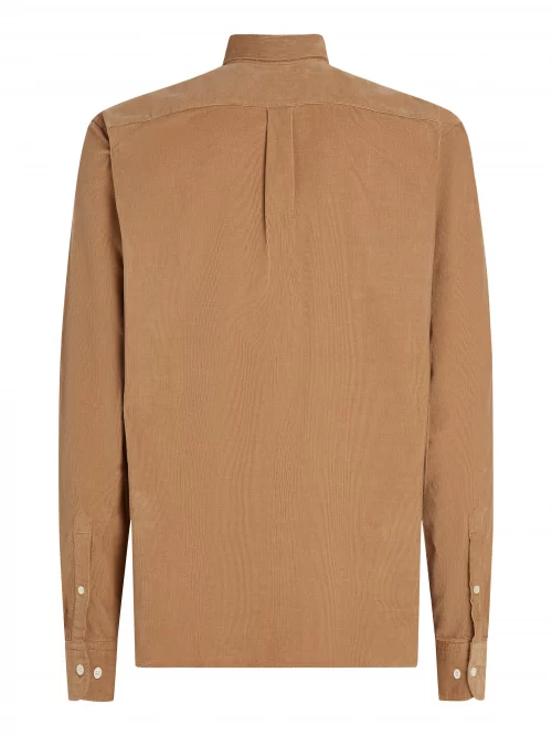 Chemise Manches Longues Sport Velours Beige Moyen – Image 2