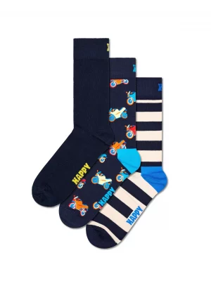Accessoire Chaussettes Trio Moto Bleu Fonce