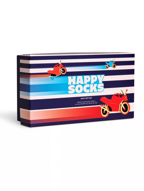 Accessoire Chaussettes Trio Moto Bleu Fonce – Image 2