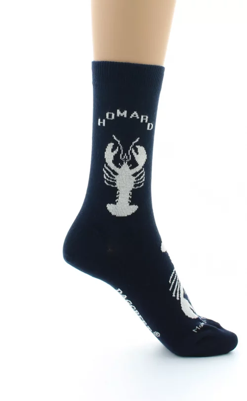 Accessoire Chaussettes Homard Bleu Fonce