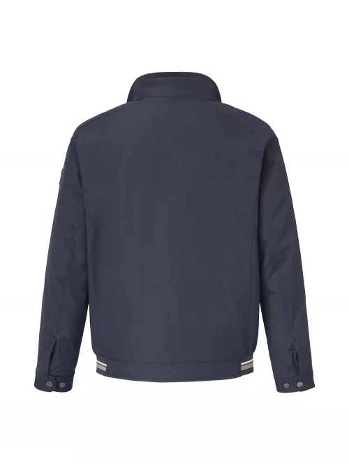 Grosse Piece Blouson Teddy Bord Elastique Bleu Fonce – Image 2