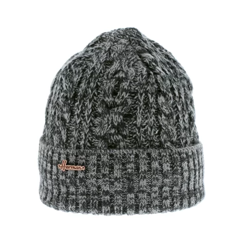 Accessoire Bonnet Chine Gris Fonce