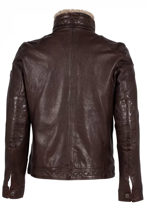 Cuir Blouson Agneau 2pp Beige Fonce – Image 2