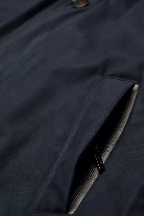 Grosse Piece Parka Micro Bleu Fonce – Image 5