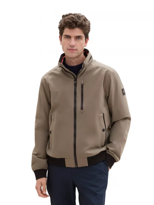 Grosse Piece Blouson Rib Stop Bord Cote Kaki Moyen – Image 2