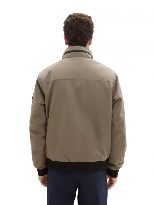 Grosse Piece Blouson Rib Stop Bord Cote Kaki Moyen – Image 3