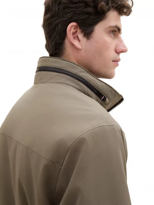 Grosse Piece Blouson Rib Stop Bord Cote Kaki Moyen – Image 4