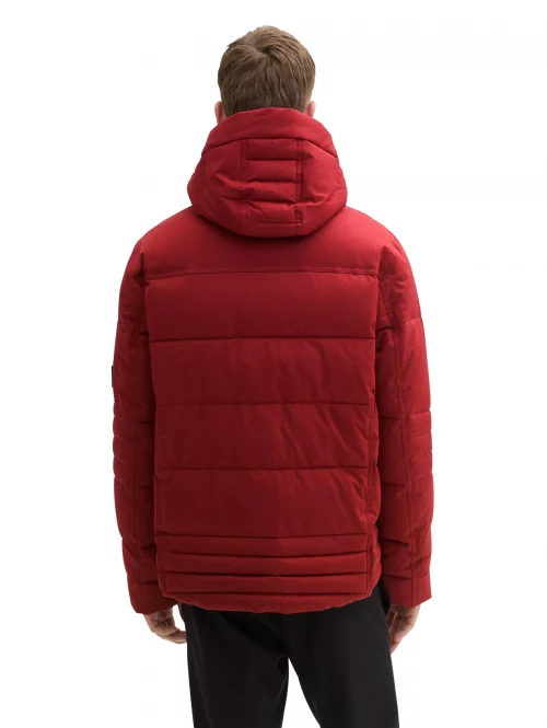 Grosse Piece Blouson Doudoune Courte Rouge Fonce – Image 2