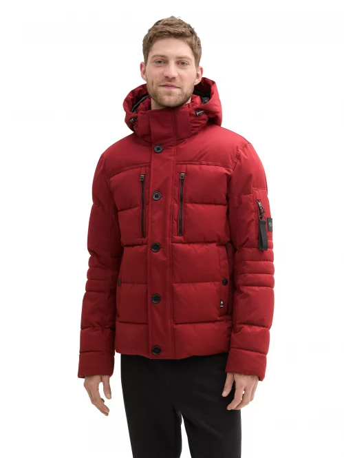 Grosse Piece Blouson Doudoune Courte Rouge Fonce – Image 3