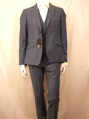 Costume 3 Pieces Toile Bleu Las Bang Casino Bleu Moyen