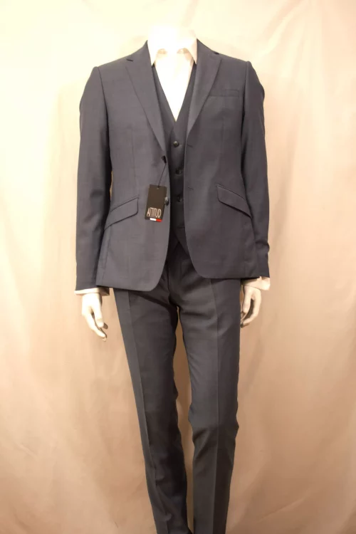 Costume 3 Pieces Toile Bleu Las Bang Casino Bleu Moyen