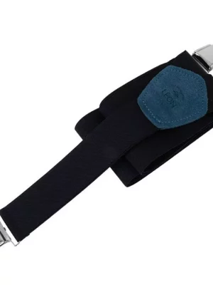 Accessoire Bretelles Unies Noir Noir Fonce