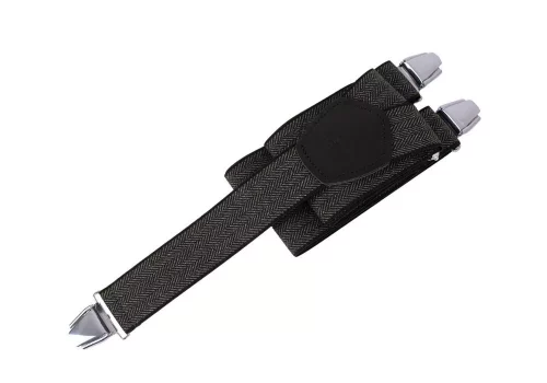 Accessoire Bretelles Chevron Gris Fonce