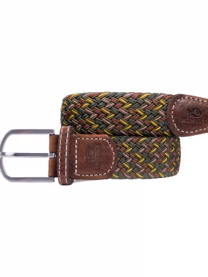 Accessoire Ceinture Tressee Fantaisie Beige Fonce