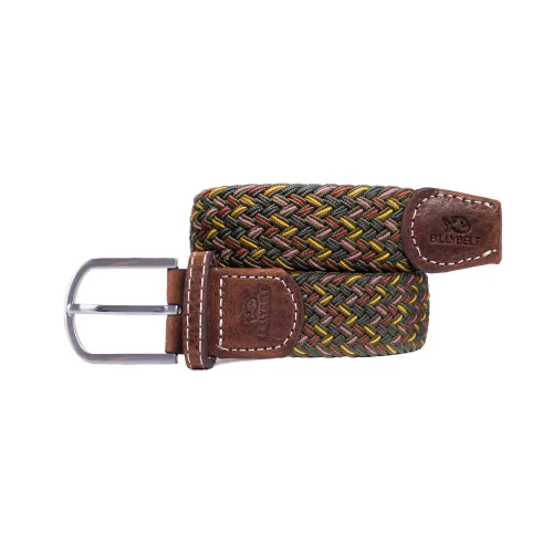 Accessoire Ceinture Tressee Fantaisie Beige Fonce