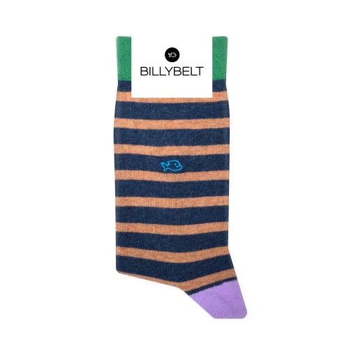 Accessoire Chaussettes Coffret Trio Rayure Beige Moyen – Image 3