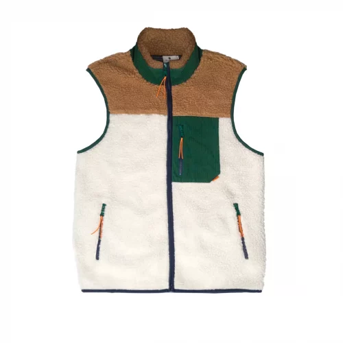 Gilet Manches Longues Sherpa Beige Clair
