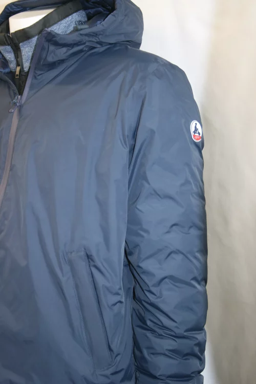 Grosse Piece Parka Inspiration K-way Bleu Fonce – Image 2