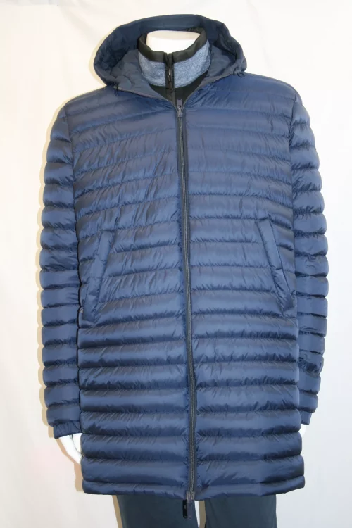 Grosse Piece Parka Inspiration K-way Bleu Fonce – Image 3