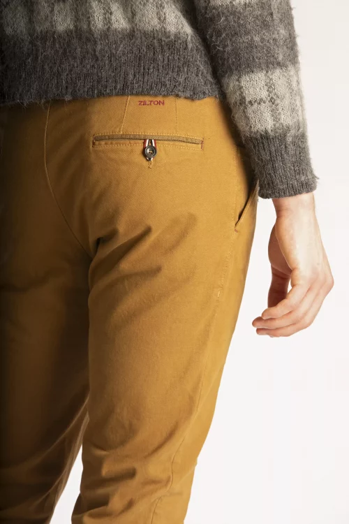 Pantalon Sport Micro Structure Beige Moyen – Image 4