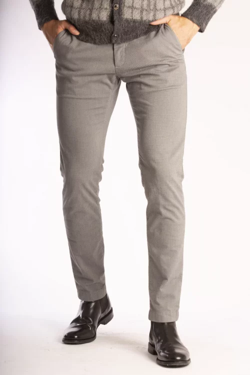 Pantalon Sport Micro Structure Gris Clair