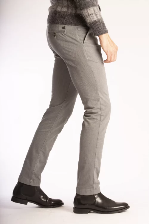 Pantalon Sport Micro Structure Gris Clair – Image 3