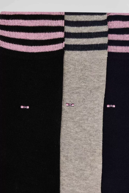 Accessoire Chaussettes Coffret Trio Cerclage Noir Fonce – Image 2