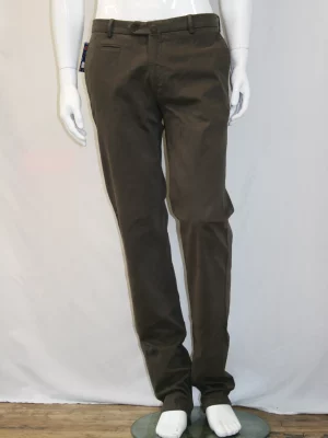 Pantalon Sport Chino Satin Pat Hamilton Beige Fonce