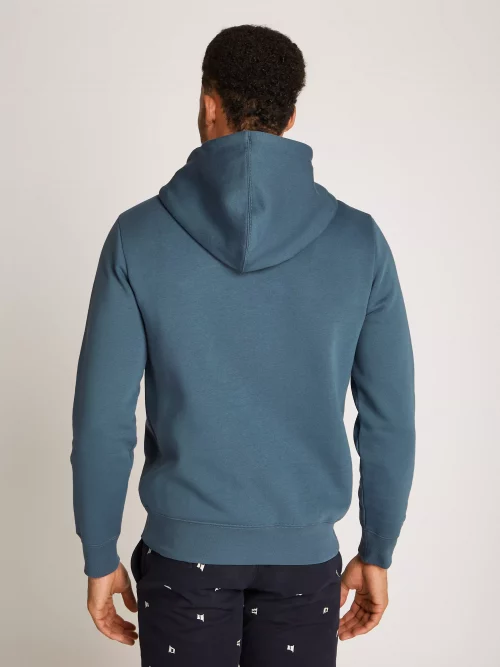 Pull Sweat  Molleton Enfilable Broderie Bleu Moyen – Image 3