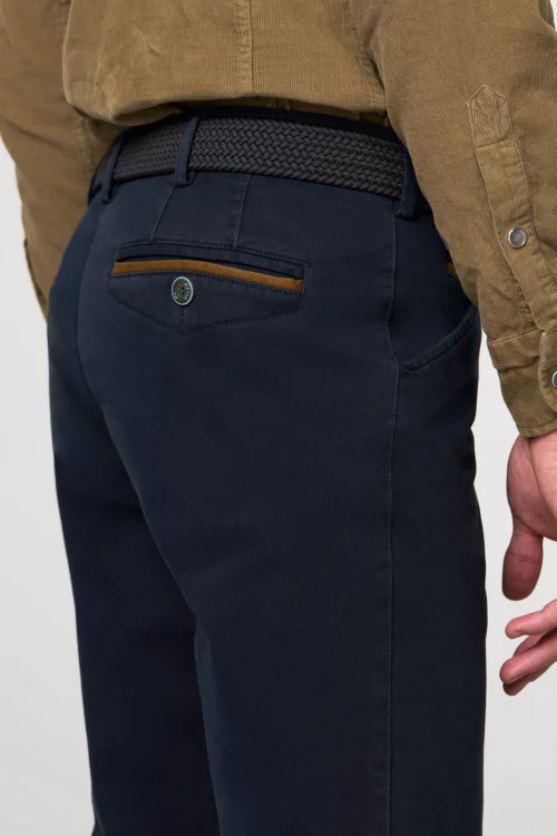 Pantalon Sport Gabardine Stretch Bleu Fonce – Image 2