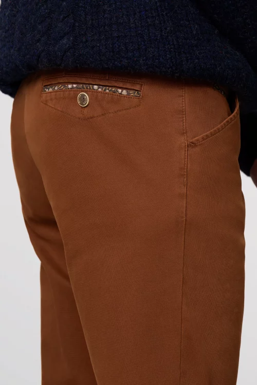 Pantalon Sport Micro Structure Orange Moyen – Image 2