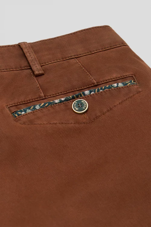 Pantalon Sport Micro Structure Orange Moyen – Image 4