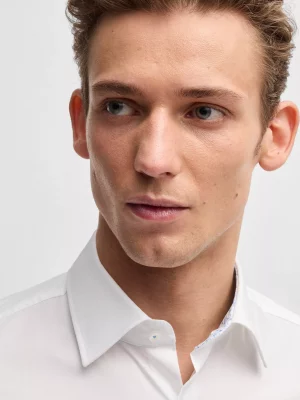 Chemise Manches Longues Ville Pop Unie Avec Oppo Blanc