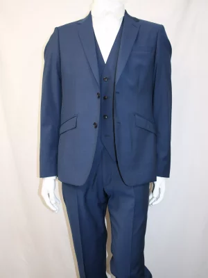 Costume 3 Pieces Toile Ardoise Las Bang Casino Bleu Moyen